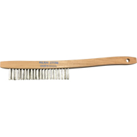 Brosses de nettoyage &agrave; manche recourb&eacute;, Acier inoxydable, 3 x 19 rangs de fils, Longueur 14" Chandler Sales