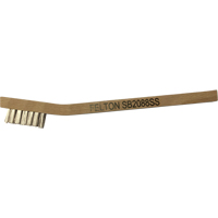 Petites brosses de nettoyage, Acier inoxydable, 3 x 7 rangs de fils, Longueur 7-3/4" Chandler Sales
