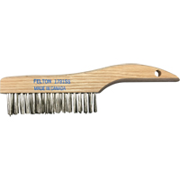 Brosses de nettoyage &agrave; manche en patin, Acier inoxydable, 4 x 16 rangs de fils, Longueur 10" Chandler Sales