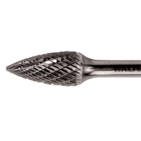 Fraise rotative conique &agrave; deux tranchants, SG-44, 1/8" dia., 1/8" Tige, 1/2" Prof. de la coupe Chandler Sales