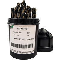 Heavy-Duty Drill Bit Set , 29 Pieces, High Speed Steel Chandler Sales