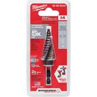 Foret &eacute;tag&eacute; #4 Shockwave Impact Duty, 3/16" - 7/8", Incr&eacute;ments de 1/16", Titane Chandler Sales