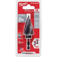 Foret &eacute;tag&eacute; #9 Shockwave Impact Duty, 7/8" - 1-1/8", Incr&eacute;ments de 1/4", Titane Chandler Sales