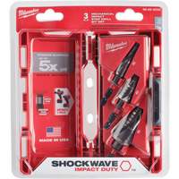 Jeu de forets &eacute;tag&eacute;s Shockwave Impact Duty, 3 morceaux, Titane Chandler Sales