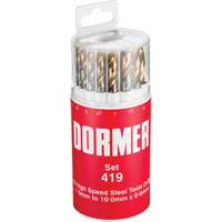 Jobber Drill Bit Set, 19 Pieces, High Speed Steel Chandler Sales