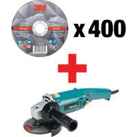 Silver Cut-Off Wheel & Angle Grinder Kit, 5" x 0.045", 7/8" Arbor, Type 1, Ceramic, 12250 RPM Chandler Sales