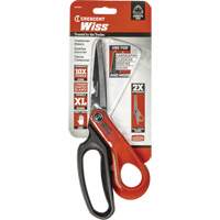 Cisailles robustes &agrave; rev&ecirc;tement en titane pour ouvriers professionnels, 10", Poign&eacute;e Anneaux Chandler Sales