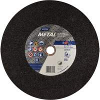 Metal A Chop Saw Cut-Off Wheel, 14" x 3/32", 1" Arbor, Type 01/41, Aluminum Oxide, 4365 RPM Chandler Sales