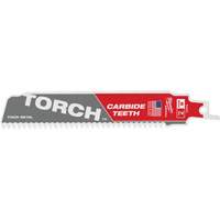 Lame de scie Torch Sawzall, Carbure, 7 Dents par pouce, 6" lo x 1" la Chandler Sales