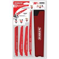 Jeu de lames de scie alternative pour d&eacute;molition du m&eacute;tal et du bois avec clous Chandler Sales