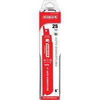 Lame de scie alternative autod&eacute;montage, Bim&eacute;tal, 14-18 Dents par pouce, 6" lo x 1" la Chandler Sales