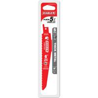 Lame de scie alternative pour la d&eacute;molition et les m&eacute;taux &eacute;pais, Bim&eacute;tal, 8-10 Dents par pouce, 6" lo Chandler Sales