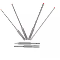 Jeu de forets et burins pour marteau &agrave; t&ecirc;te enti&egrave;rement au carbure &agrave; 4 couteaux SDS-Plus Rebar Demon, 6 morceaux, Carbure Chandler Sales