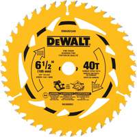 Lame de scie circulaire &agrave; charpente, 6-1/2", 40 dents, Pour Bois Chandler Sales