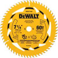 Lame de scie circulaire, 7-1/4", 60 dents, Pour Bois Chandler Sales