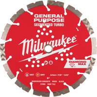 Diamond Max Segmented Turbo Saw Blade, 9", Metal/Stone/Concrete/Ductile Iron/Cement/Non-Ferrous/Brick/Fibre Cement/Tile/Asphalt Use Chandler Sales