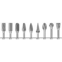 1855 Double Cut Carbide Burr Set, 9 Pieces Chandler Sales