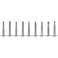 1855 Double Cut Carbide Burr Set, 9 Pieces Chandler Sales