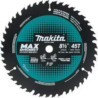 Carbide-Tipped Max Efficiency Miter Saw Blade, 8-1/2", 45 Teeth, Wood Use Chandler Sales
