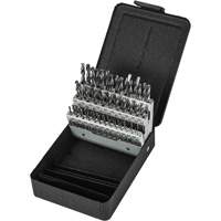 Stub Length Drill Bit Set, 60 Pieces, High Speed Steel Chandler Sales