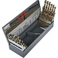 Heavy-Duty Jobber Length Combination Drill Bit Set, 114 Pieces, High Speed Cobalt Chandler Sales
