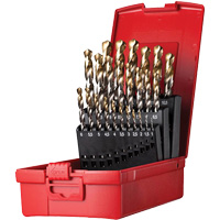 Jobber Length Drill Bit Set, 25 Pieces, High Speed Steel Chandler Sales
