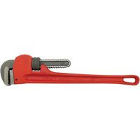 Pipe Wrench, 2-1/2" Jaw Capacity, 18" Long, Powder Coated Finish, None Handle Chandler Sales