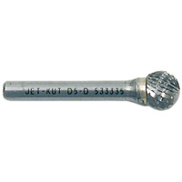Jet-Kut&reg; Ball Shape Bur, 1/4" Dia., 1/4" Shank, 7/32" Depth of Cut Chandler Sales