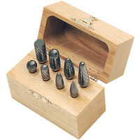 CBK-8 Carbide Bur Set in Wooden Box, 8 Pieces Chandler Sales