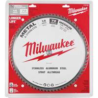 Endurance&reg; Circular Saw Blade, 14", 72 Teeth, Metal Use Chandler Sales