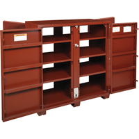 Armoire &agrave; tablettes Jobsite, Acier, 63,7 pi³, Rouge Chandler Sales
