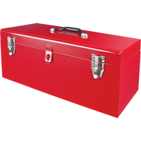 ATB100 Portable Tool Box with Metal Tool Tray, 8-3/4" D x 21" W x 9" H, Red Chandler Sales