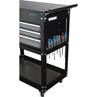 Utility Cart, 4 Drawers, 18" L x 33" W x 39" H, Black Chandler Sales