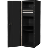 RX Series Side Cabinet, 3 Drawers, 19" W x 25" D x 61" H, Black Chandler Sales