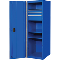 RX Series Side Cabinet, 3 Drawers, 19" W x 25" D x 61" H, Blue Chandler Sales