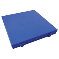 Slim Metal Box, 10-1/2" D x 9-1/4" W x 1-1/4" H, Blue Chandler Sales