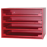 Compartment Rack, 15" D x 21" W x 15" H, Red Chandler Sales