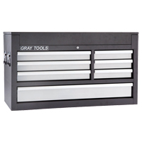 Top Chest - 7 Drawers, 41-1/2" W, 7 Drawers, Black Chandler Sales