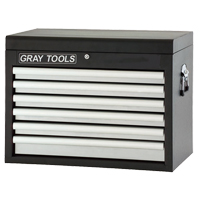 Top Chest - 6 Drawers, 26" W, 6 Drawers, Black Chandler Sales