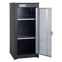 Side Rider Cabinet, 2 Drawers, 14-3/4" W x 18" D x 33-3/4" H, Black Chandler Sales