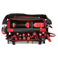 Packout Tote, Ballistic Nylon, 31 Pockets, Black/Red Chandler Sales