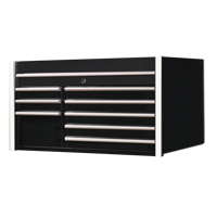 RX Series Tool Chest, 41" W, 8 Drawers, Black Chandler Sales
