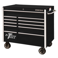 RX Series Rolling Tool Cabinet, 11 Drawers, 41-1/2" W x 25-1/2" D x 40-1/2" H, Black Chandler Sales