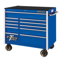 RX Series Rolling Tool Cabinet, 11 Drawers, 41-1/2" W x 25-1/2" D x 40-1/2" H, Blue Chandler Sales