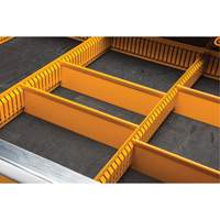 Powered Tool Cart, 11 Drawers, 42-1/2" W x 24-7/16" D x 41" H, Black/Orange Chandler Sales