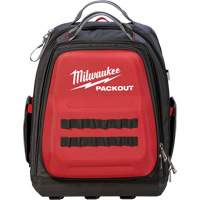 Packout Backpack, 15-3/4" L x 11-4/5" W, Black/Red, Ballistic Chandler Sales