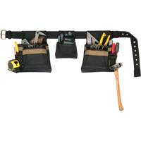 Deluxe Tool Belt Combo, Polyester, Black Chandler Sales