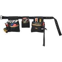 Deluxe Tool Belt Combo, Polyester, Black Chandler Sales