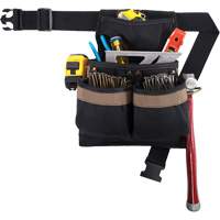 Small Deluxe Tool Belt, Polyester, Black Chandler Sales