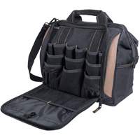 Multi-Compartment Tool Carrier, Polyester, 33 Pockets, Black Chandler Sales